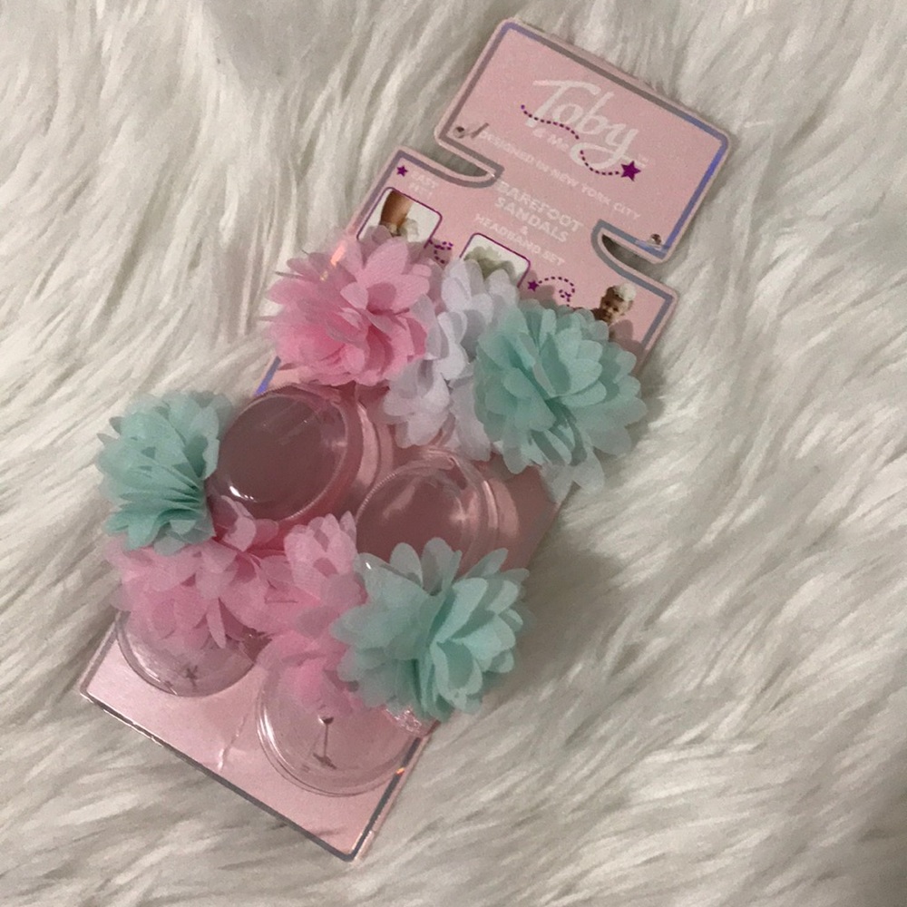 Newborn Headband and Sandals